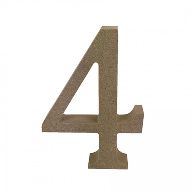 Mdf Number Blank  4