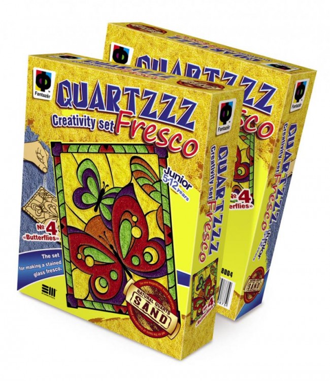 408004E The set Quartzzz fresco «Butterflies»
