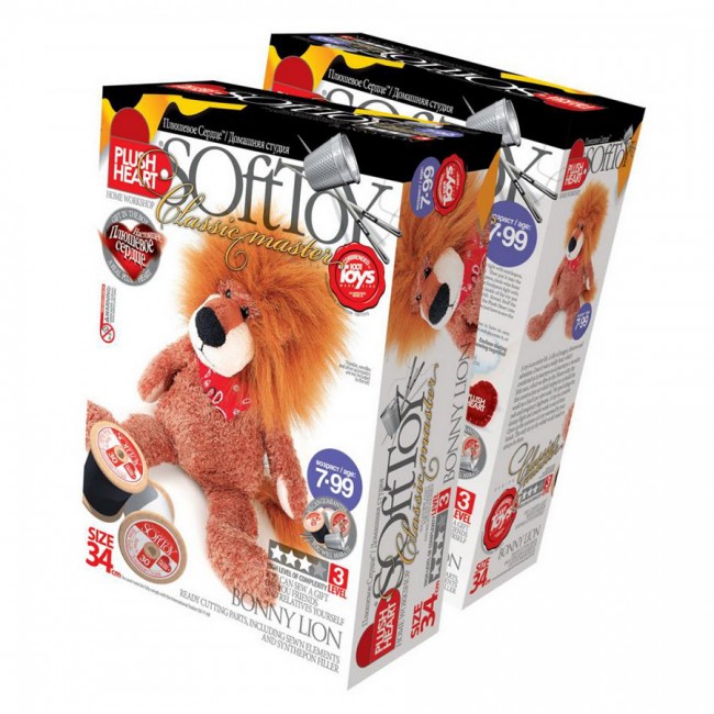 457004E The Set Plush Heart «Bonny Lion»