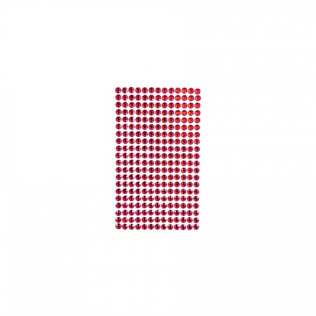 Adhesive Stones 6Mm, 260 Pcs. Red