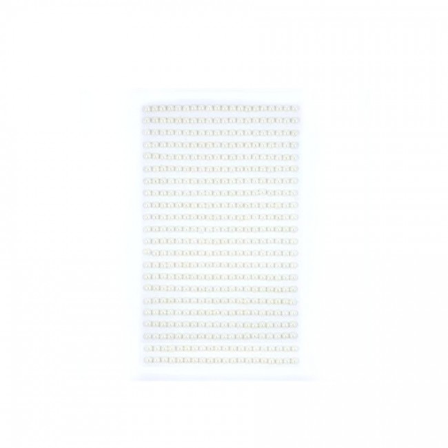 Adhesive Pearls 4 Mm, 440 Pcs Ivory