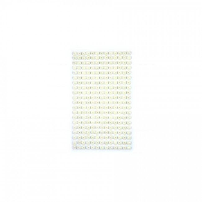 Adhesive Pearls 6 Mm, 260 Pcs Opalescent White
