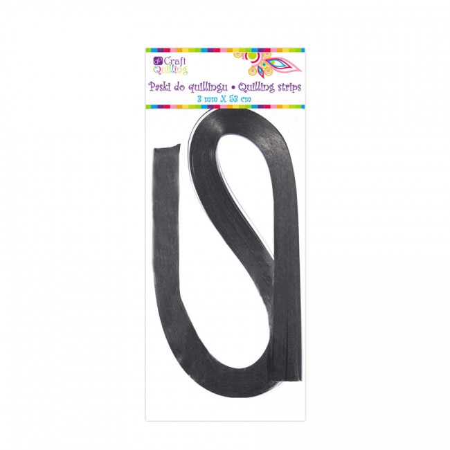 Quilling Strips 3 Mm - Grey, 100 Pcs