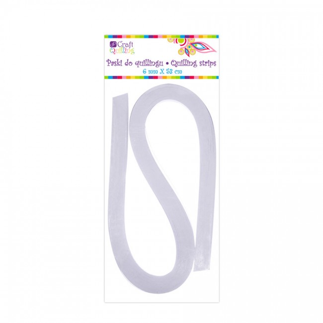 Quilling Strips 6 Mm - White, 100 Pcs