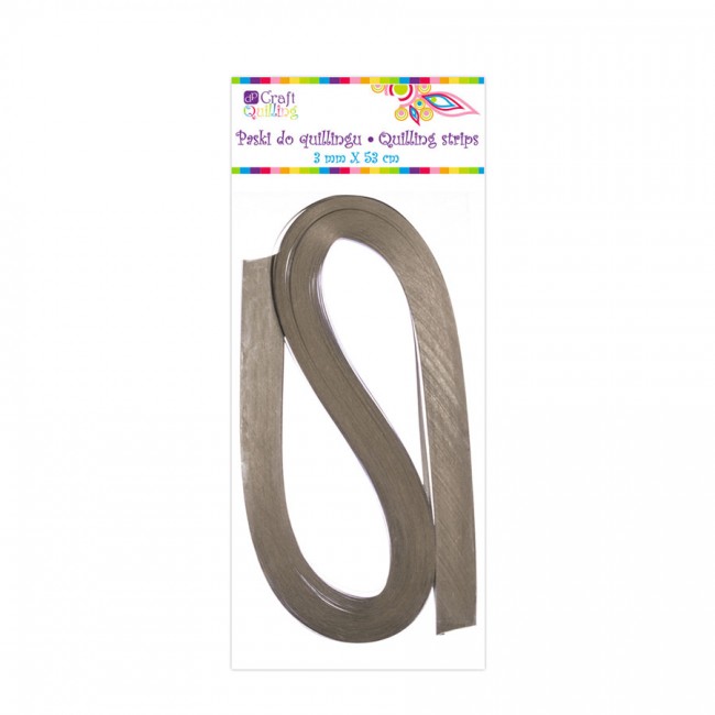 Pearlescent Quilling Strips 3 Mm - Silver, 100 Pcs