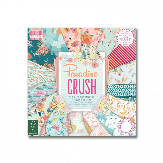 Paper and Cardstock pads 20x20cm, Paradise Crush