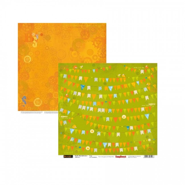 Double-sided paper 12"*12" 190 gsm Basik's New Adv