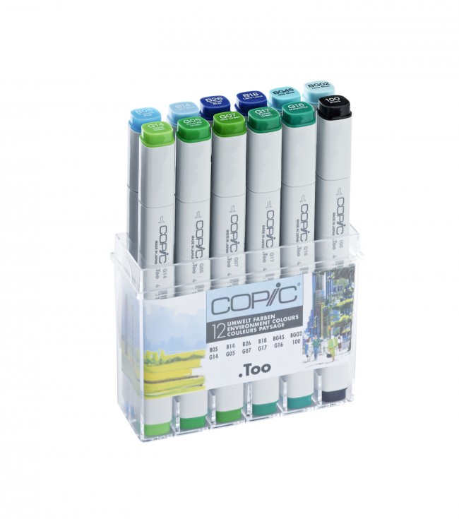 COPIC 12pcs Set environment colours