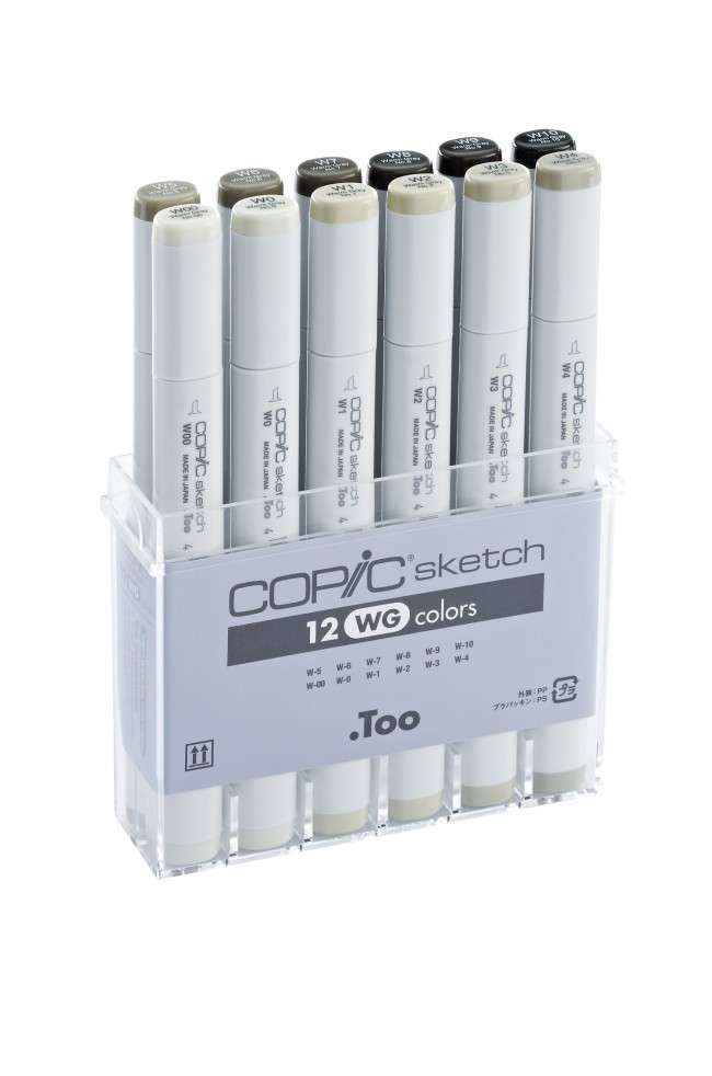 COPIC sketch 12pcs Set Warm Grey