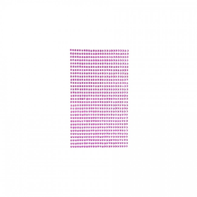 Adhesive Stones 3Mm, 806 Pcs. Pink
