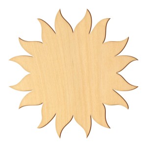 Wooden pc. for art 367 "Sun" 8х8 cm