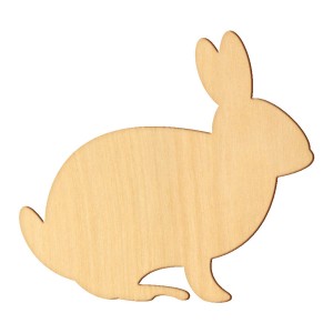 Wooden pc. for art 393 "Bunny № 3" 10х9,5 cm