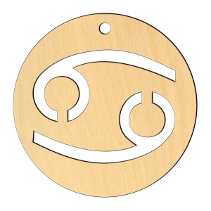 Wooden pc. for art 550 "Cancer" 8х8 cm