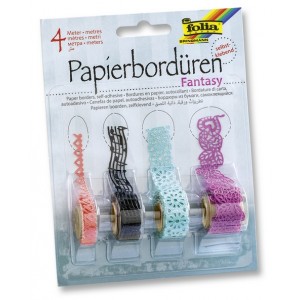 Paper borders FANTASY 4 rolls each 1m, self adhesive