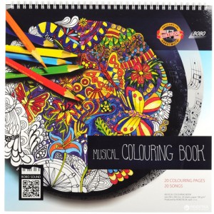Musical colouring book GB