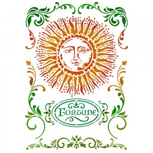 Stencil G cm. 21x29,7 Alchemy Sun