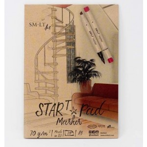 Marker paper pad START "SMLT" A4, 20 lh,75gsm