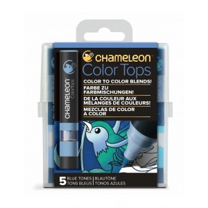 Chameleon 5-Colour Tops Blue Tones Set