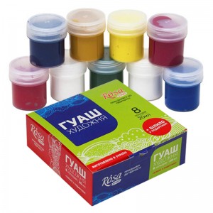 Gouache paint set 8*20ml ROSA Studio