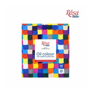Oil colours set 18x20ml, ROSA Studio