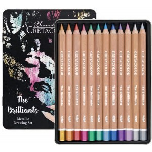 The Brilliants -MegaColor Metallic Drawing Set, 12 pcs.