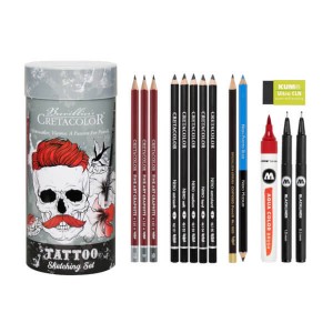 Tattoo-Set - Sketching and Drawing Set, 14 pcs.