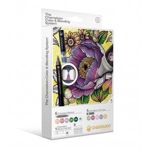Chameleon Color & Blending System, 6 Pens + 6 Tops - Set 6