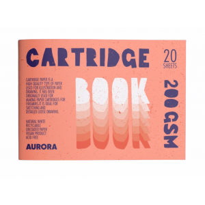 Softcover book Cartridge 20sheets, 200gsm 16.6x24.4cm Stapple binding, AURORA