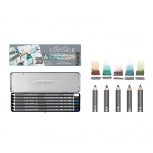 Watercolor Graphite Colors Pocket Set,6 pcs.
