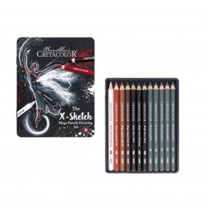 Cretacolor X-Sketch Mega Sketching Set, 12 parts