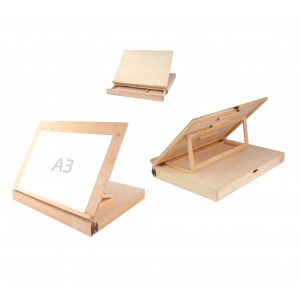 A3+ Adjustable Desk Tablet Easel, 50х8,5х38cm, with Drawer,ROSA Studio