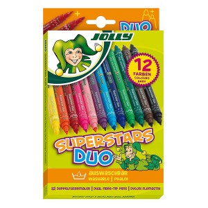 Set Of Fibre Pens "Jolly" Duo 12Pcs