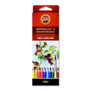 Set Of Aquarel Col-Pencils "Mondeluz" 18 Pcs