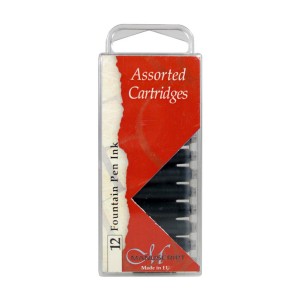  Calligraphy Black Ink Cartridges 12pcs
