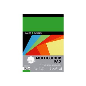Coloured Paper Pad A4 24 Sht 120G, Daler-Rowney