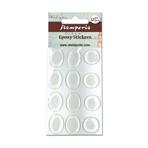 Transparent Oval And Round Tags - 12 Pcs
