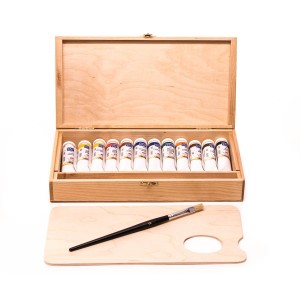 Oil Colour set Master-Class 12x18ml, wooden box