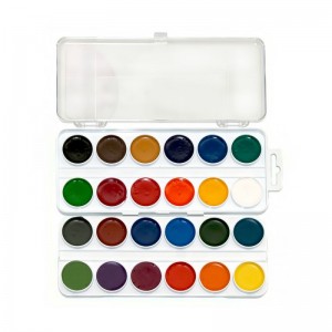 Tsvetik ,Watercolour Set 24 Colours In Plastic