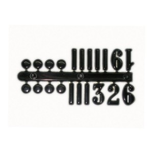 Numerals For The Clock H 15Mm,Black