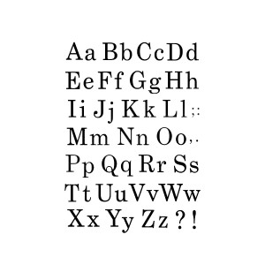 Stencil G Cm.21X29,7 Alphabet - Various Font