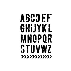 Stencil G Cm.21X29,7 Alphabet