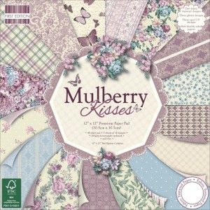 First Edition 12x12 FSC Paper Pad Mulberry Kisses