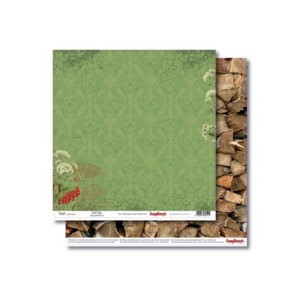 Double-Sided Paper 12X12 Forest Forest Edge 190Gsm