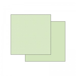 Double Face Scrap Paper -  Texture Green Hearts