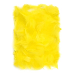 Feathers 5-12 Cm, 10 G Yellow