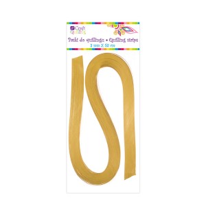 Pearlescent Quilling Strips 3 Mm - Gold, 100 Pcs