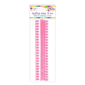 Daisy Petal Quilling Strips - Pink, 12 Pcs