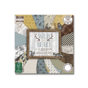 Paper and Cardstock pads 15x15cm,  Wild At Heart