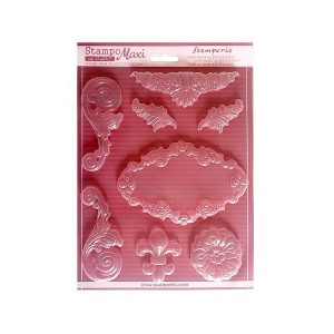 Soft Maxi Mould - Volutes And Ornaments