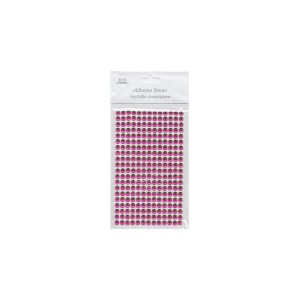 Adhesive Stones 6Mm, 260 Pcs. Fuchsia